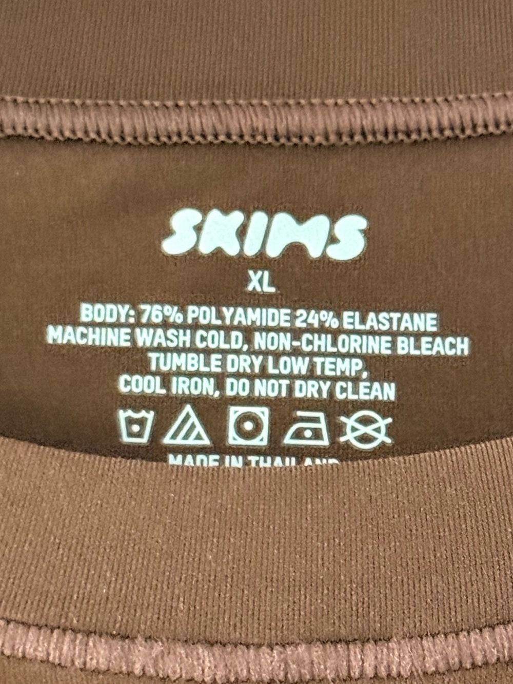SKIMS Fits Everybody Long Sleeve Maxi Dress Cocoa Brown XL - Picture 4 of 4